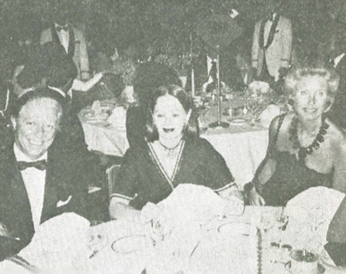 Italian Ambassador Boris Biancheri, the hostess Paola Fendi and Anna Maria Seneta, a Fendi director