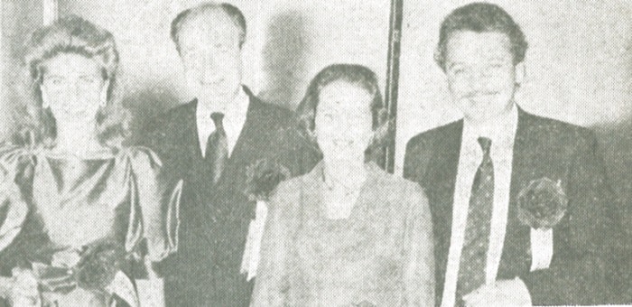 Maya Langes Swarovski, Ambassador and Mrs. Hennig and G. Langes-Swarovski, Vice President of the firm. 