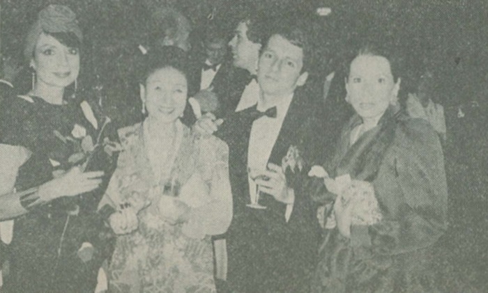 Francoise Morechand, Fumiko Kitagawa (Wife Of the former Japanese Ambassador to France), Christian Charrat and Catherine Lecourtier (Wife Of the French Minister-Counsellor). 