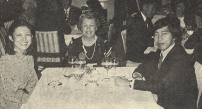 Princess Hisako; Martha Steers, wife of the Canadian Ambassador, and Prince Takamado of Mikasa. Prince Takamado attended college in Canada and was introduced to his bride-to-be by Mrs. Steers