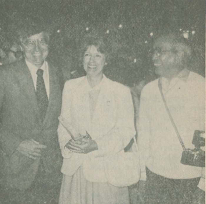 Frank and Stephanie Fulgham of the American Embassy with Rudy Llora
