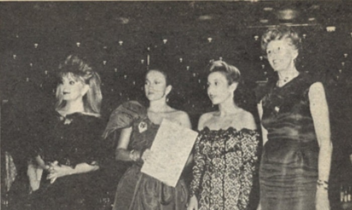 Joan Shepherd, Silvie Fendi, Maria Teresa Fendi and Gicia Guidi, wife of the Italian Amabassador.