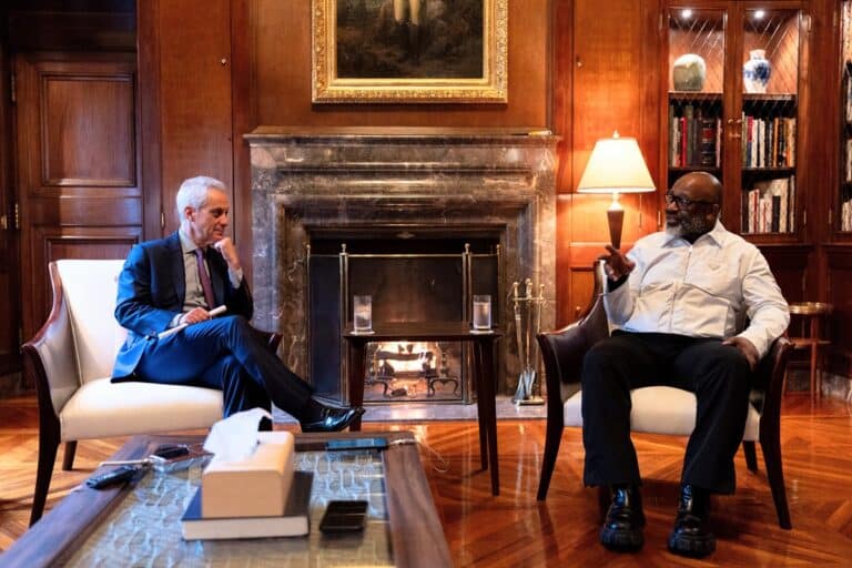 “Exploring ‘Afro-Mingei’: A Dialogue with Theaster Gates and Ambassador Rahm Emanuel at the US Ambassador’s Residence”