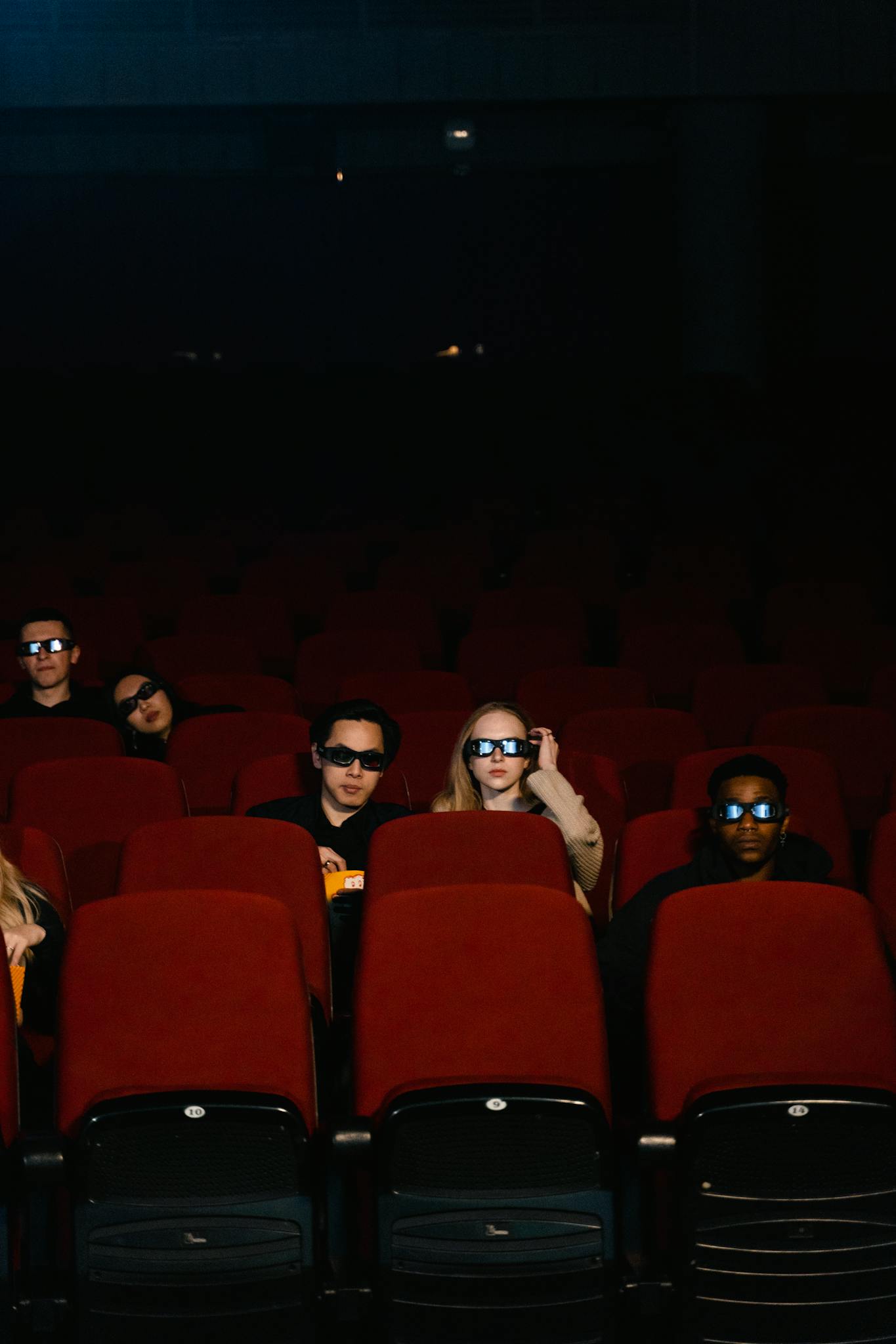 People Wearing 3d Glasses Watching a Movie