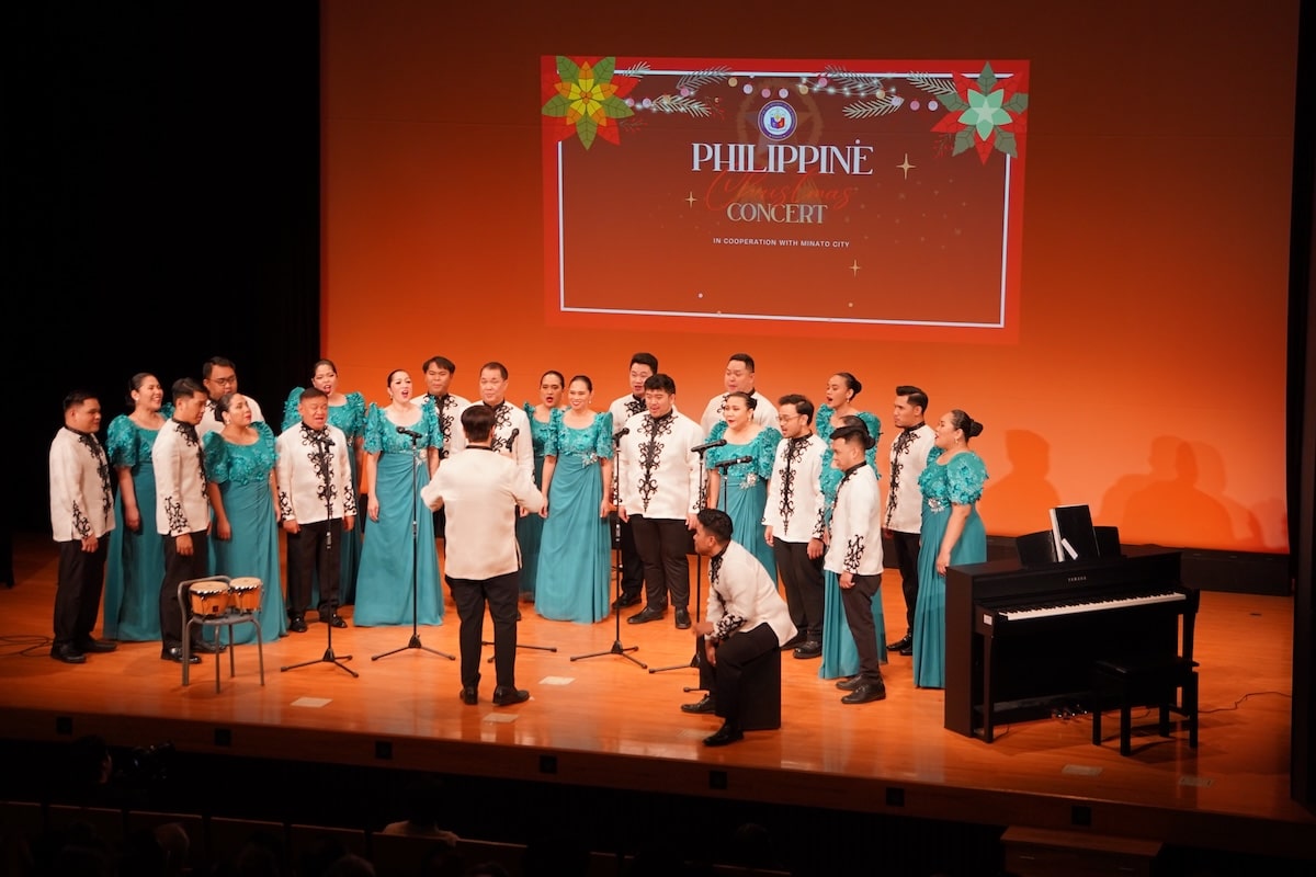 World-renowned Filipino mixed choral ensemble, the University of Santo Tomas Singers, topbilled the Philippine Christmas Concert organized by the Philippine Embassy in Japan, in cooperation with Minato City, on 02 December 2025 at the Akasaka Civic Center in Minato City, Tokyo.