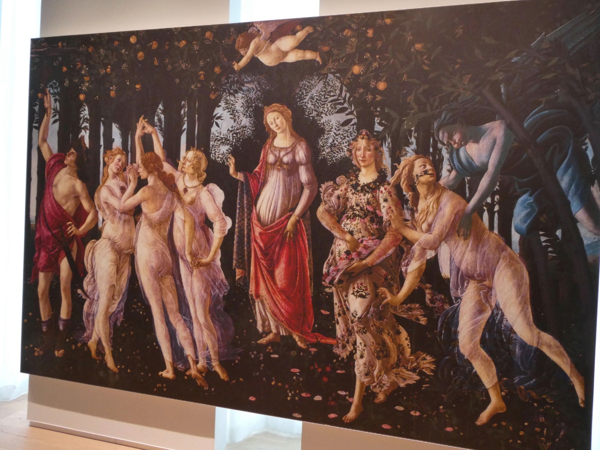 Botticelli's Primavera painting featuring Simonetta