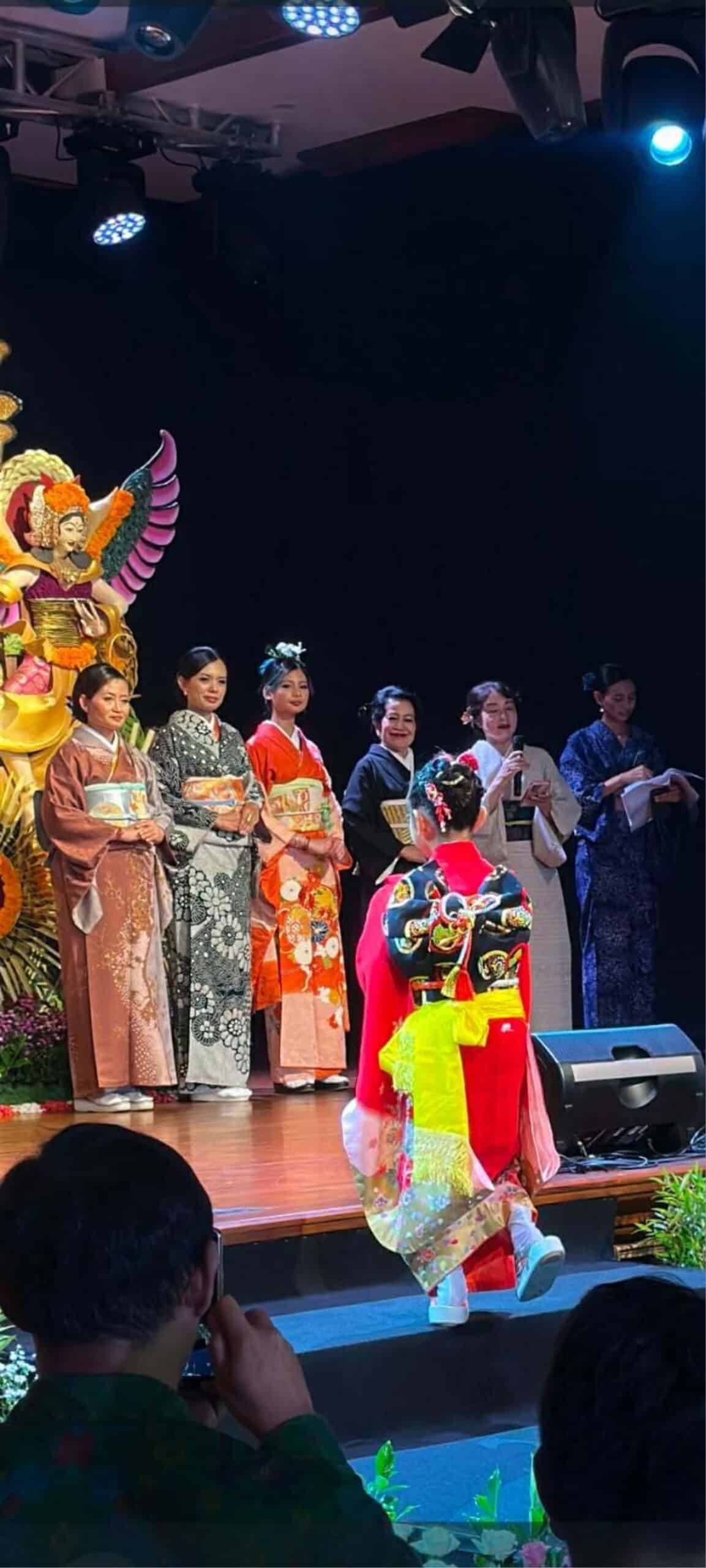 Child in kimono walks the runway symbolizing Japan-Indonesia cultural exchange, Bali Arts Festival 2026