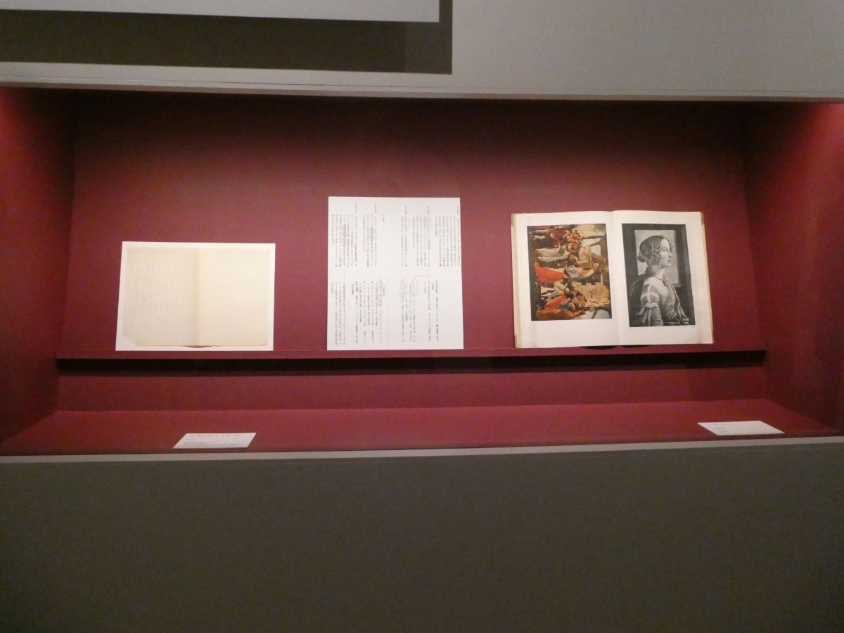 展覧会に展示された資料と書籍