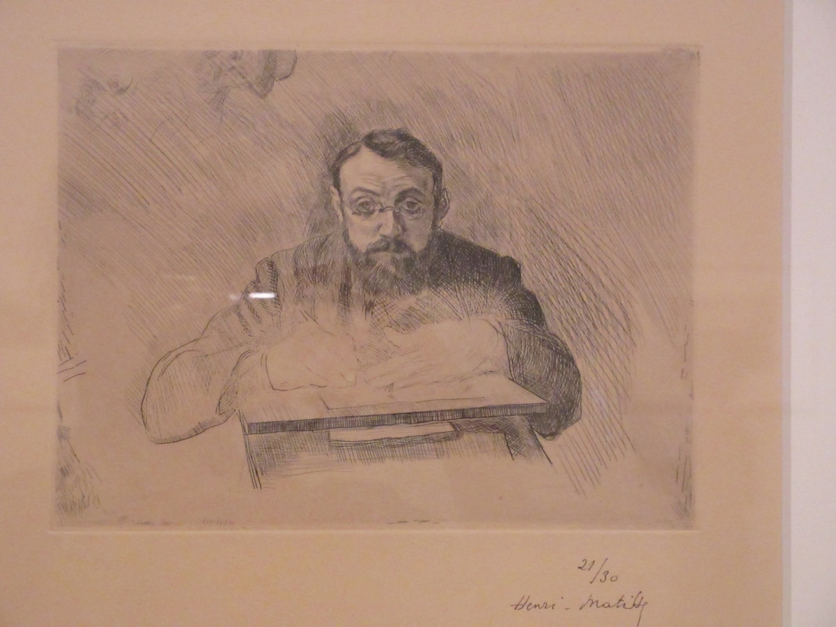 Portrait etching by Henri Matisse, signed and numbered, illustrating Rembrandt's lasting legacy