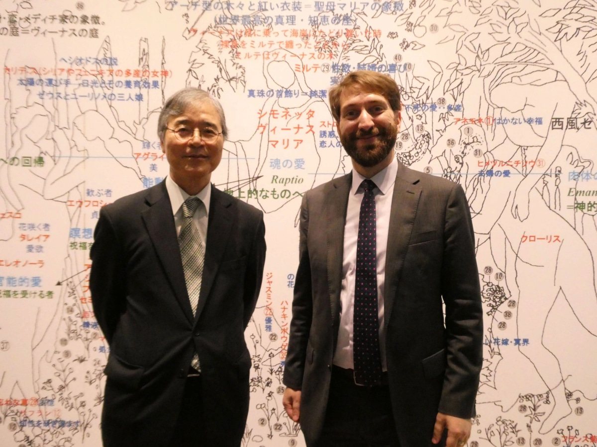 日伊友好を象徴する展覧会関係者
