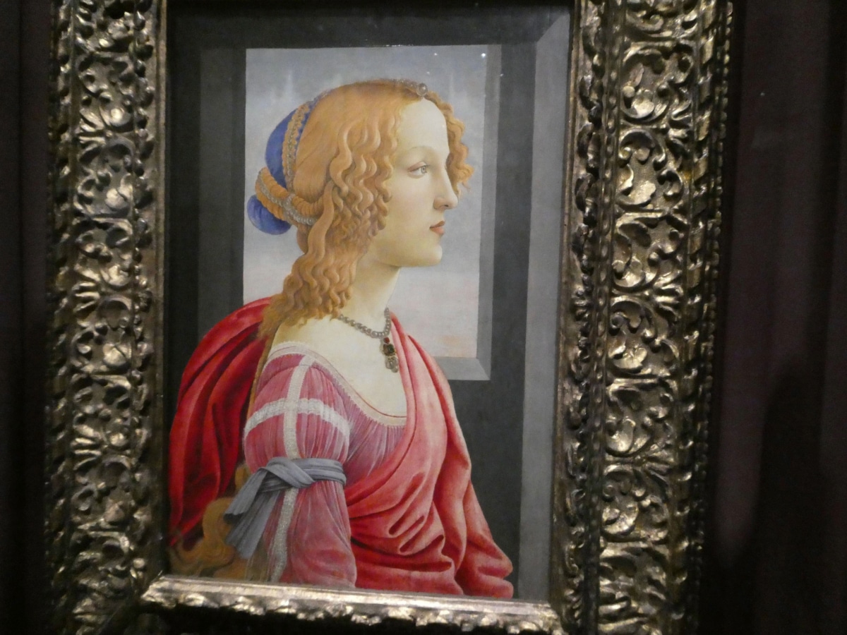 Botticelli's La Bella Simonetta portrait on display at Marubeni Gallery