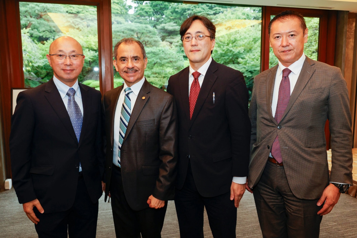 Diplomatic corps members and guests attend the Central American independence anniversary reception in Tokyo